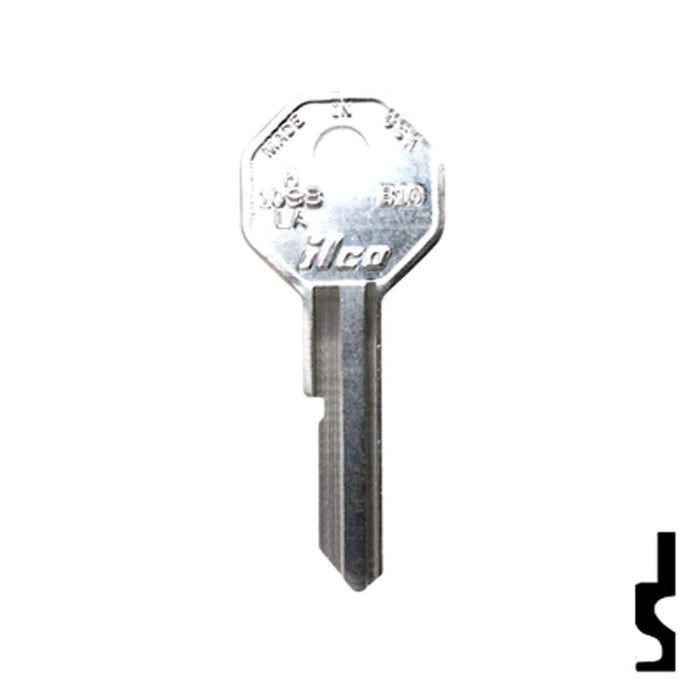 Uncut Key Blank | General Motors | H1098LA, B10 Automotive Key Ilco