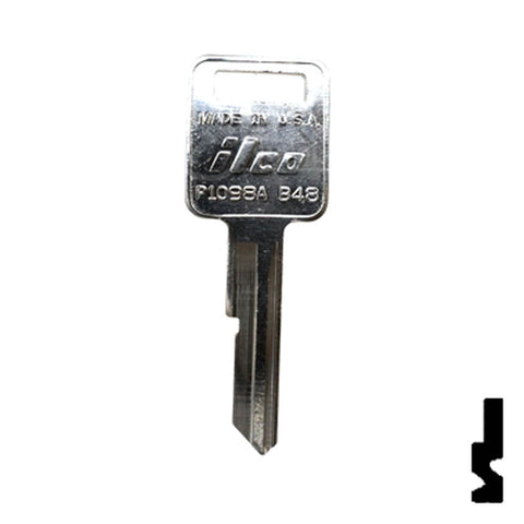 Uncut  Key Blank | General Motors | P1098A, B48