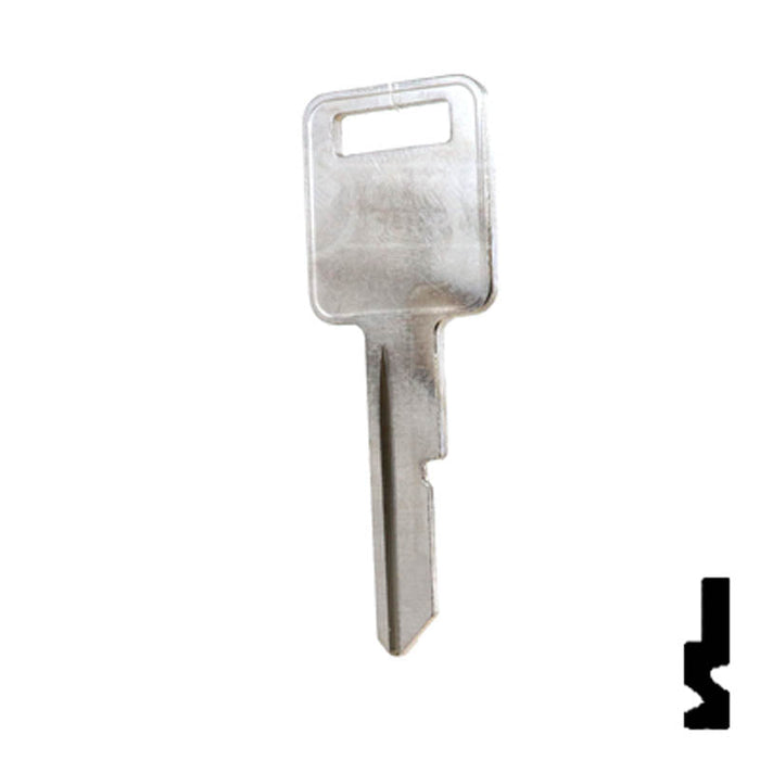 Uncut  Key Blank | General Motors | P1098A, B48 Automotive Key Ilco