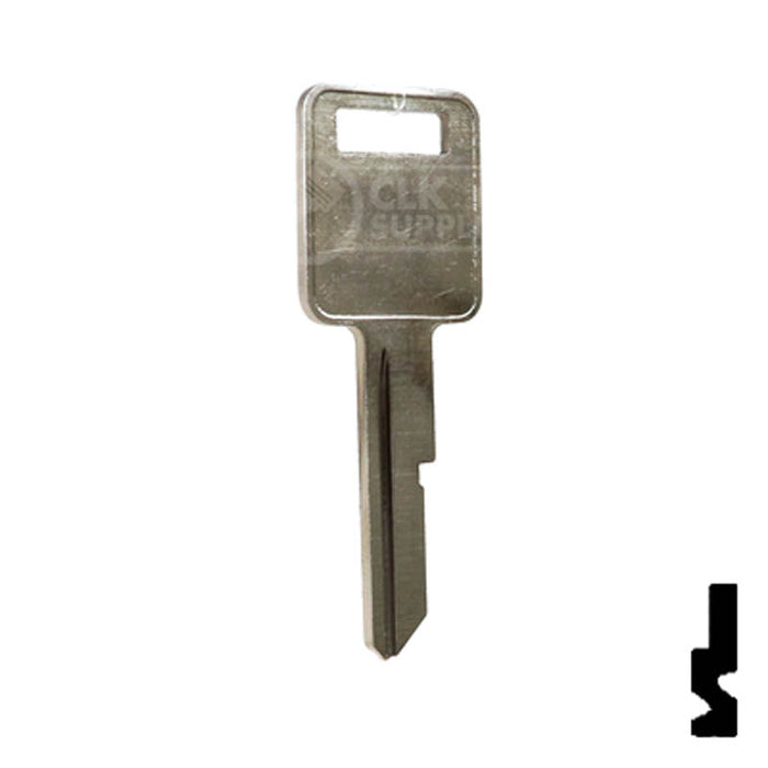Uncut  Key Blank | General Motors | P1098A, B48 Automotive Key Ilco