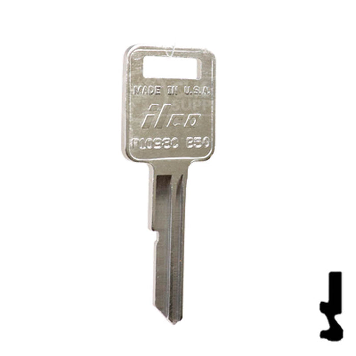 Uncut  Key Blank | General Motors | P1098C, B50 Automotive Key Ilco
