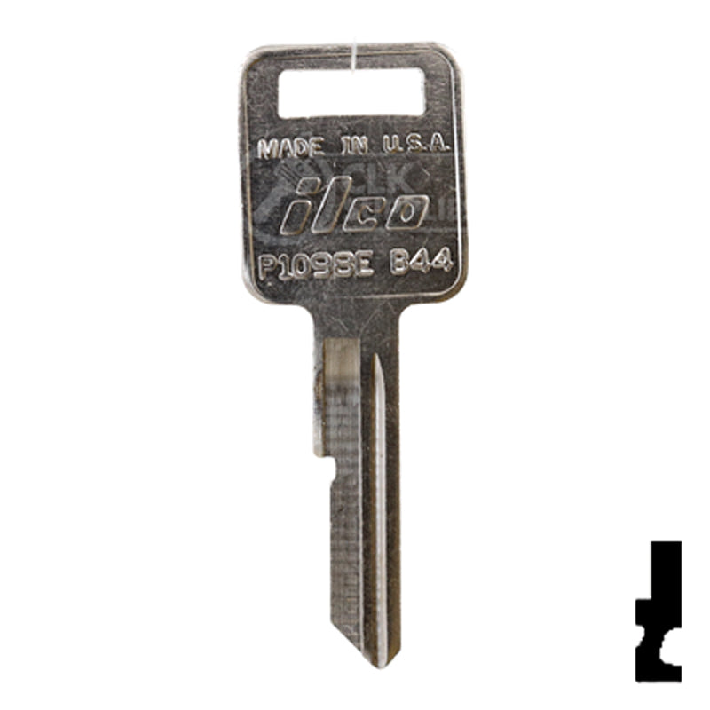 Uncut Key Blank | General Motors | P1098E, B44 — CLK Supplies