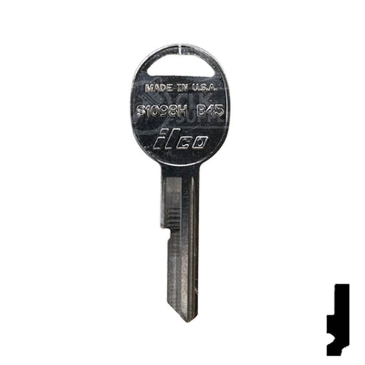 Uncut Key Blank | General Motors | S1098H, B45 Automotive Key Ilco