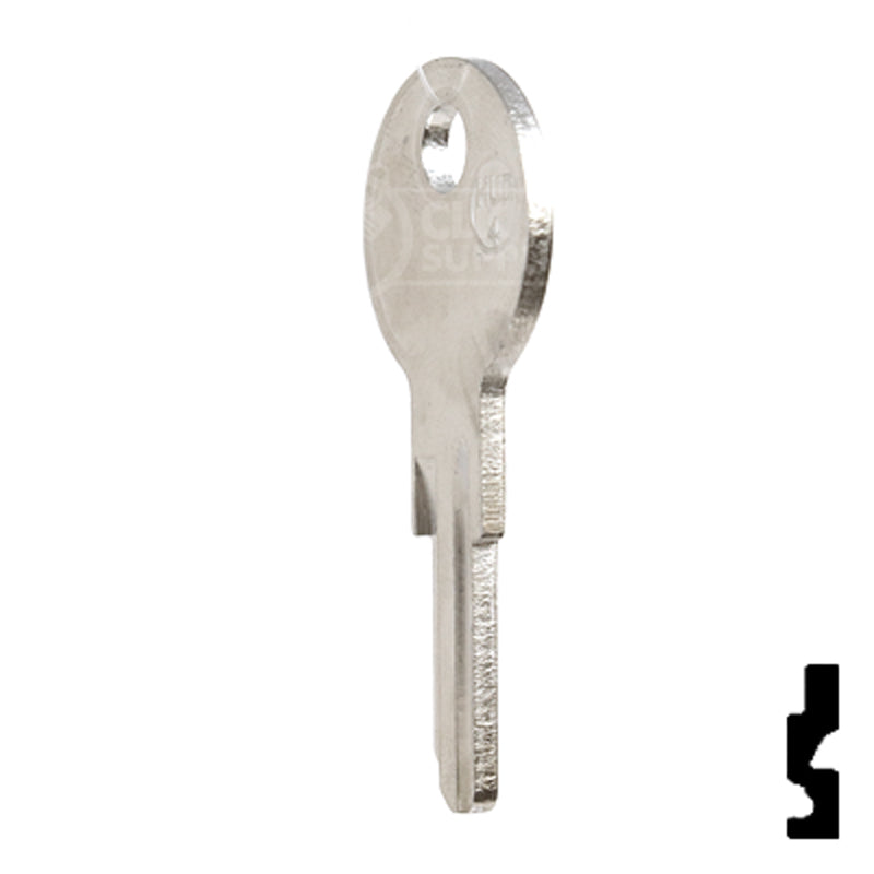 Uncut Key Blank | Hudson, Briggs & Straton | HUD4-NP,1098X Automotive Key JMA USA
