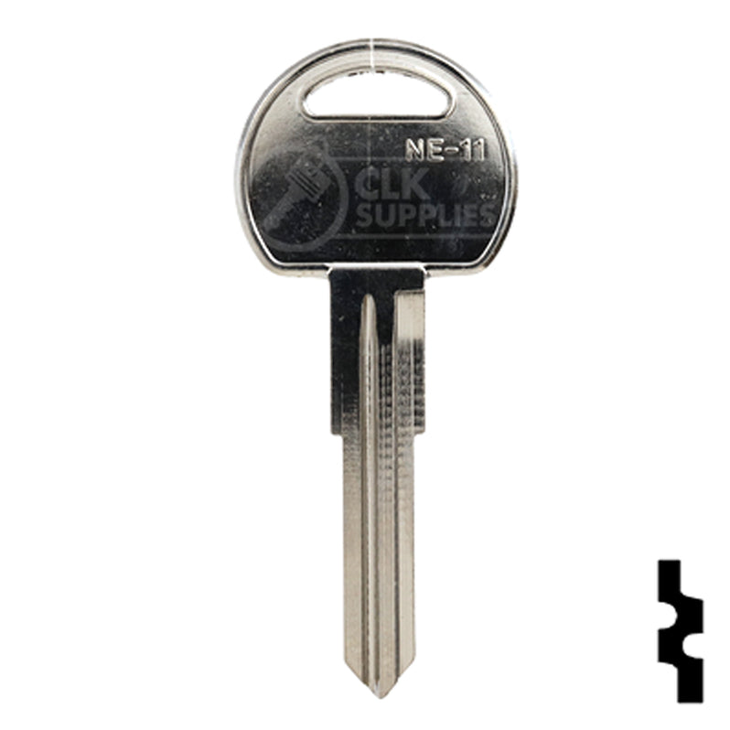 Uncut Key Blank | Kenworth | NE48-NP, NE-11, X170