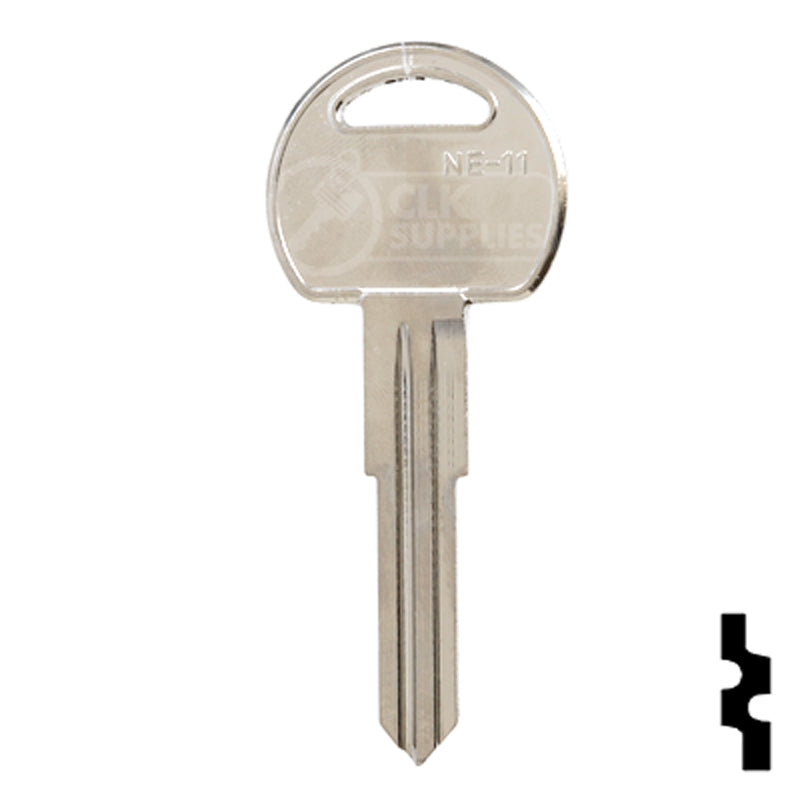 Uncut Key Blank | Kenworth | NE48-NP, NE-11, X170 Automotive Key JMA USA