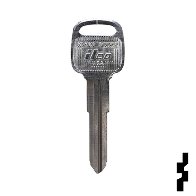 Uncut Key Blank | Mazda Valet | X200, MZ22 — CLK Supplies