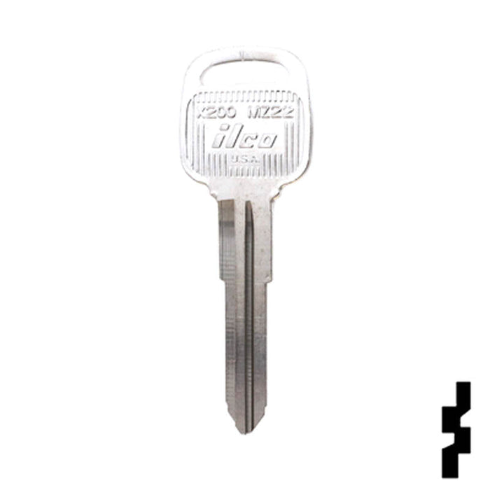 Uncut Key Blank | Mazda Valet | X200, MZ22 Automotive Key Ilco