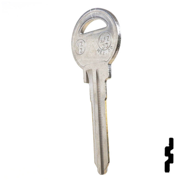 Uncut Key Blank | Mazda | X131, MZ13 Automotive Key JMA USA