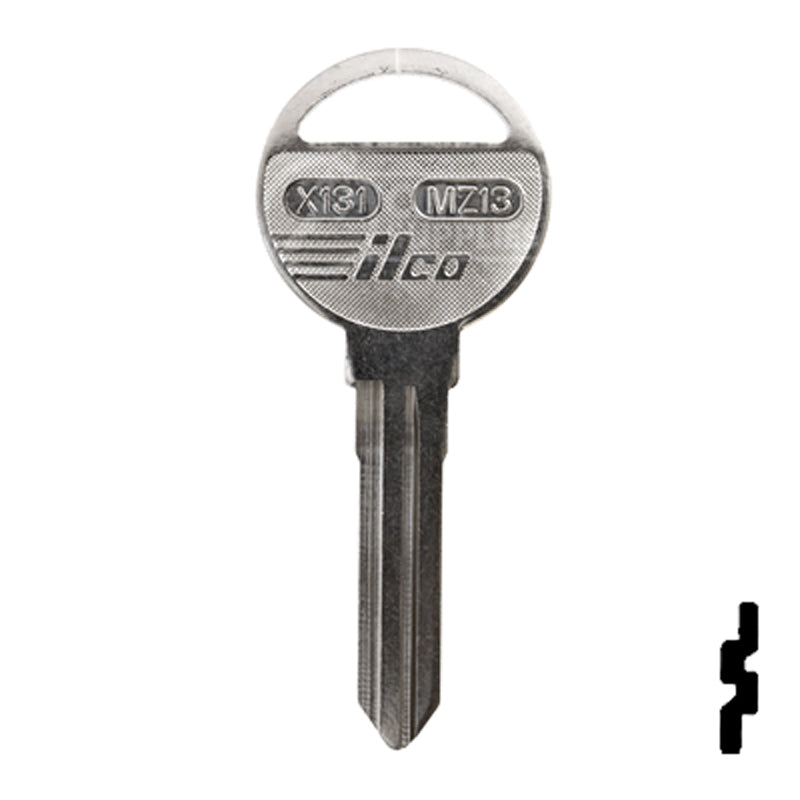 Uncut Key Blank | Mazda | X131, MZ13 — CLK Supplies