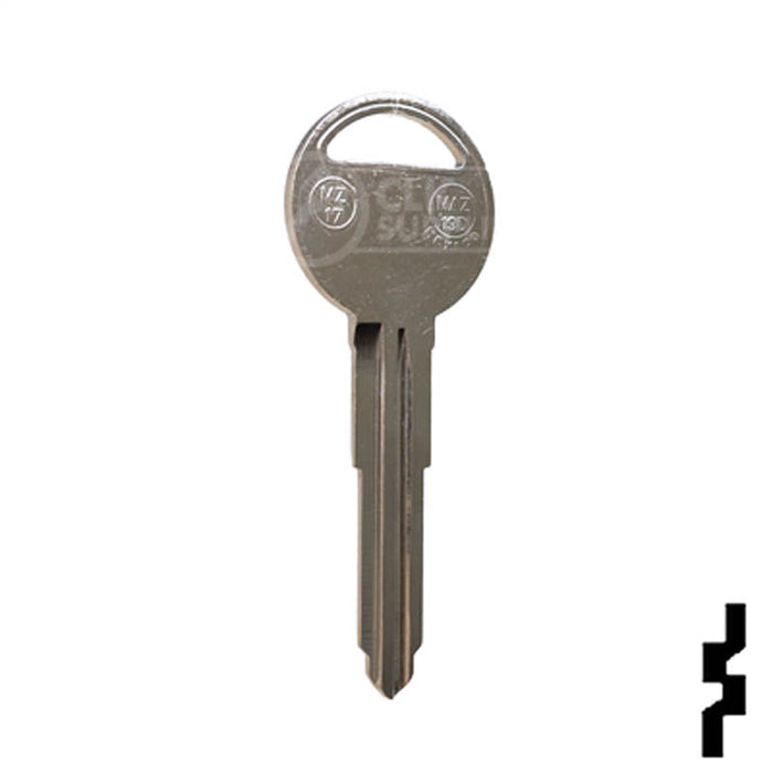 Uncut Key Blank | Mazda | X188, MZ17 Automotive Key JMA USA