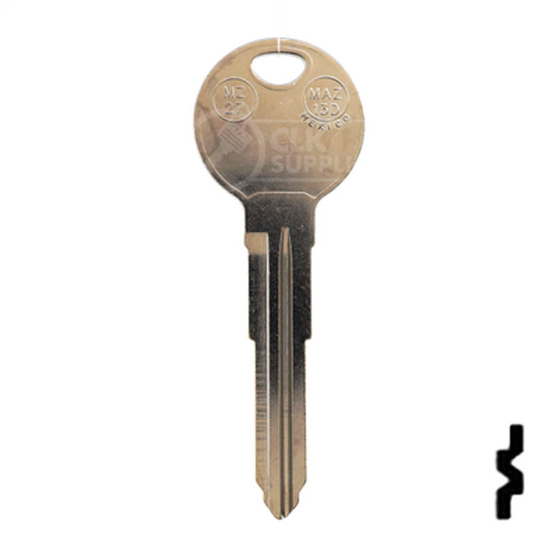 Key Blanks | X222 ( MZ27 ) | Mazda | Replacement Uncut — CLK Supplies
