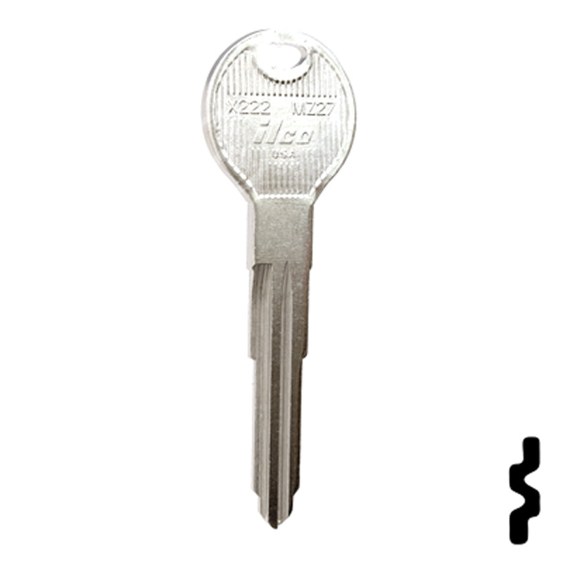 Uncut Key Blank | Mazda | X222, MZ27 — CLK Supplies