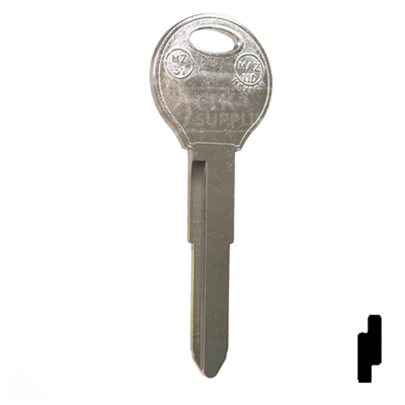 Key Blanks | X249 ( MZ31 ) | Mazda | Replacement UncutTranslation