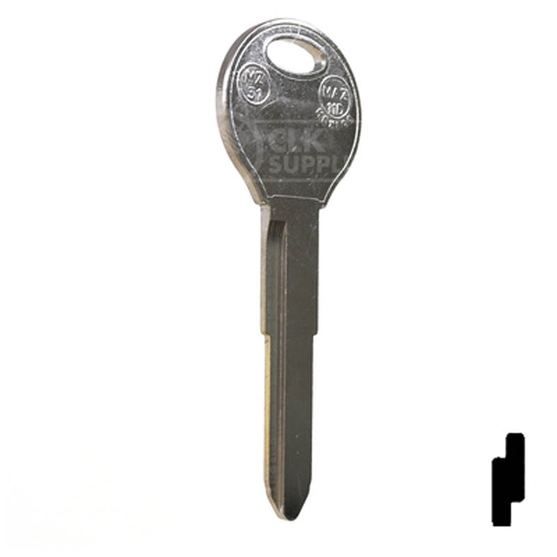 Key Blanks | X249 ( MZ31 ) | Mazda | Replacement Uncut — CLK Supplies