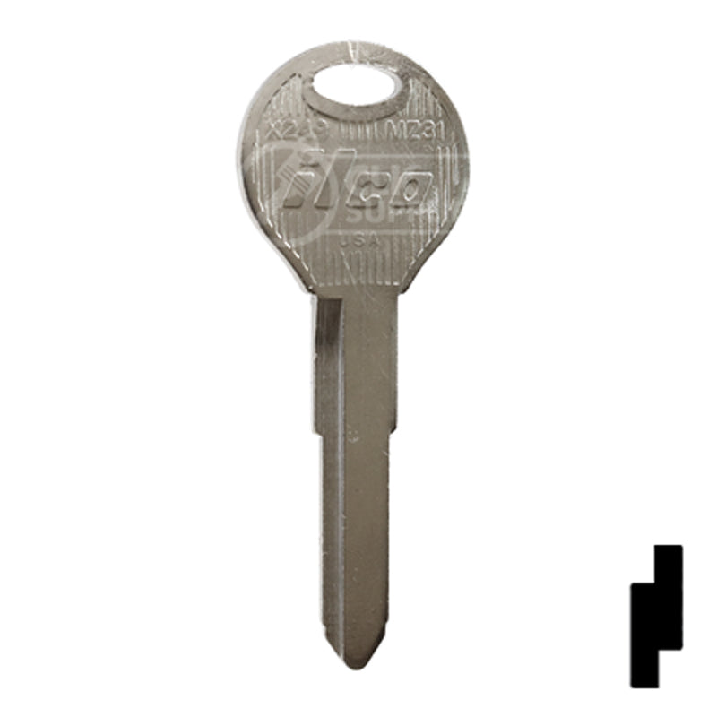 Uncut Key Blank | Mazda | X249, MZ31 — CLK Supplies