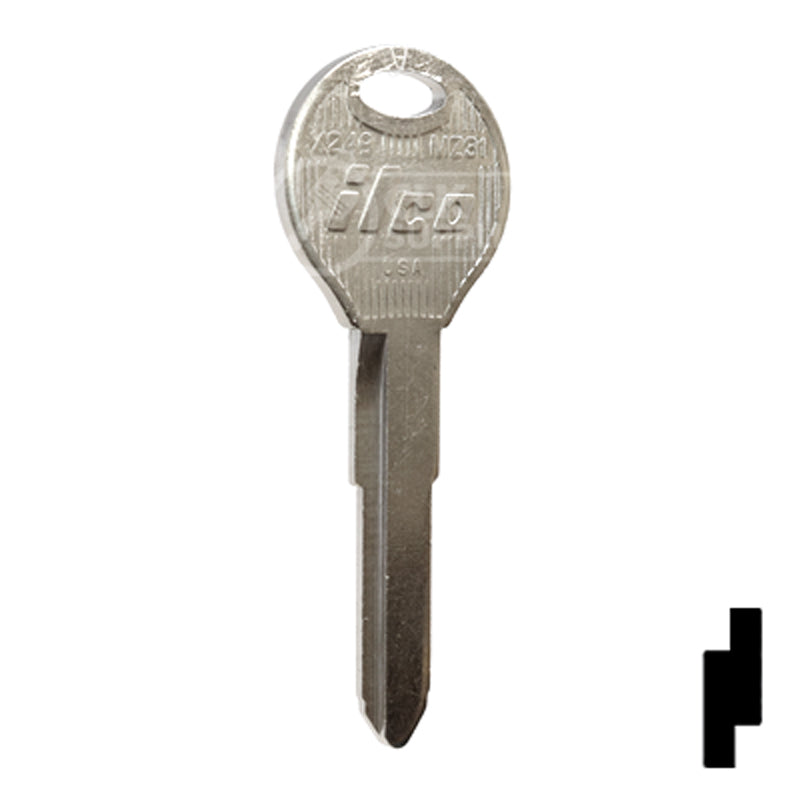 Uncut Key Blank | Mazda | X249, MZ31 — CLK Supplies