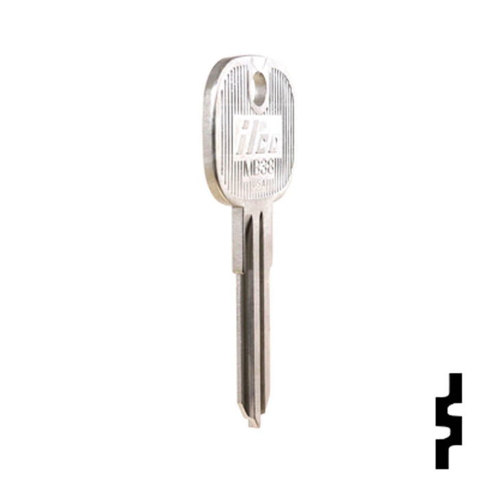 Uncut Key Blank | Mercedes Benz | MB38 Automotive Key Ilco