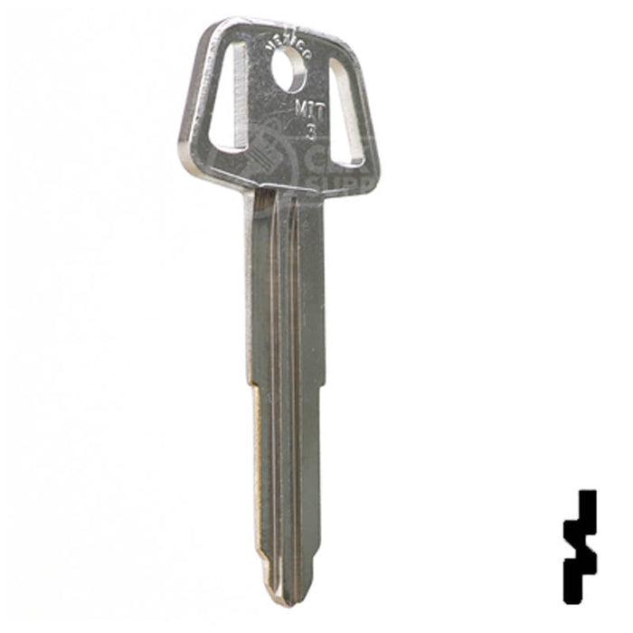 Uncut Key Blank | Mitsubishi | X224 ,MIT3 Automotive Key JMA USA