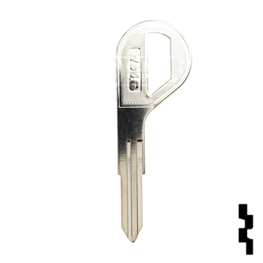 Uncut Key Blank | Nissan | DA30-NP, DAT-14, X198 Automotive Key JMA USA