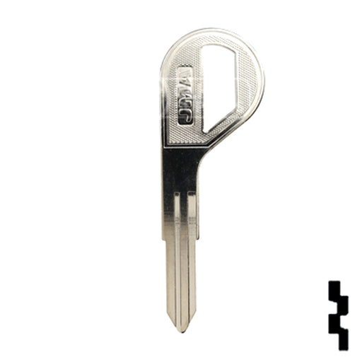 Uncut Key Blank | Nissan | DA30-NP, DAT-14, X198 Automotive Key JMA USA