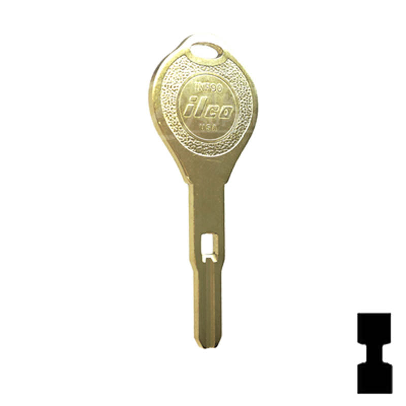 Key Blank | INF90 High Security | Nissan | Infiniti | Replacement