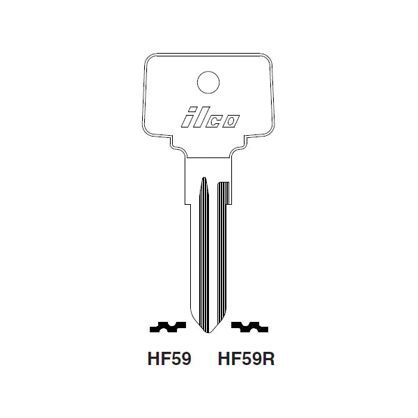 Uncut Key Blank | Opel | BDHF59R Automotive Key Framon Manufacturing Company, Inc