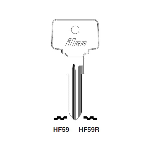 Uncut Key Blank | Opel | BDHF59R Automotive Key Framon Manufacturing Company, Inc