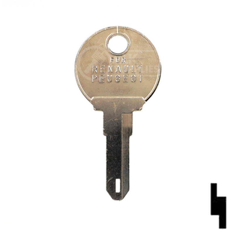 Uncut Key Blank | Renault | X147, RN30 — CLK Supplies