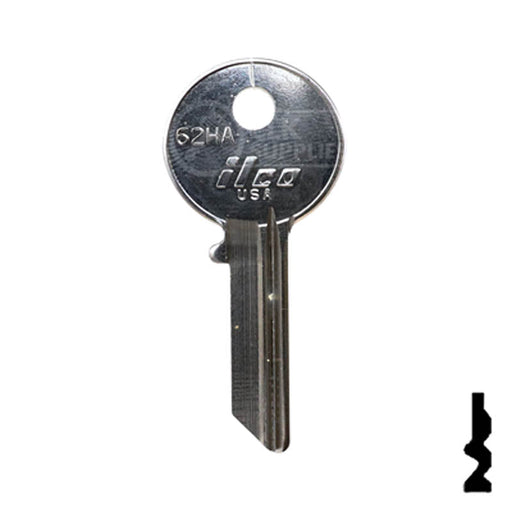 Uncut Key Blank | Rolls Royce, Bentley | 62HA Automotive Key Ilco