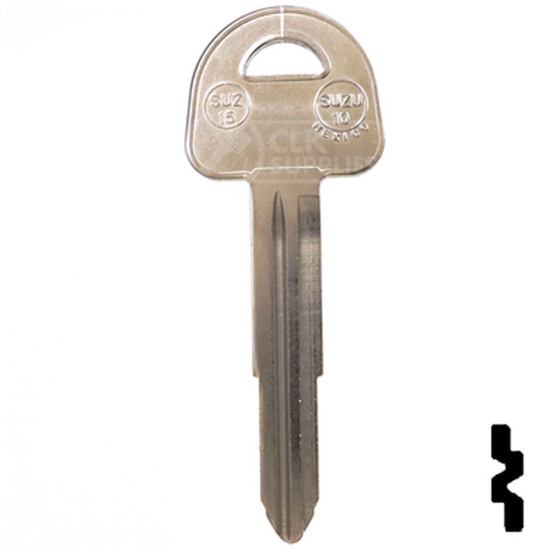 Key Blanks | X185 ( SUZ15 ) | Suzuki | Replacement Uncut — CLK