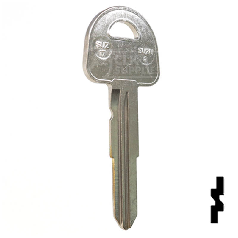 Key Blanks | X186 ( SUZ17 ) | Suzuki | Replacement Uncut — CLK