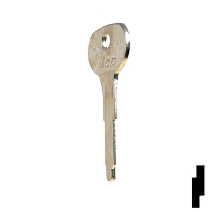 Uncut Key Blank | Toyota | T61D Automotive Key Ilco