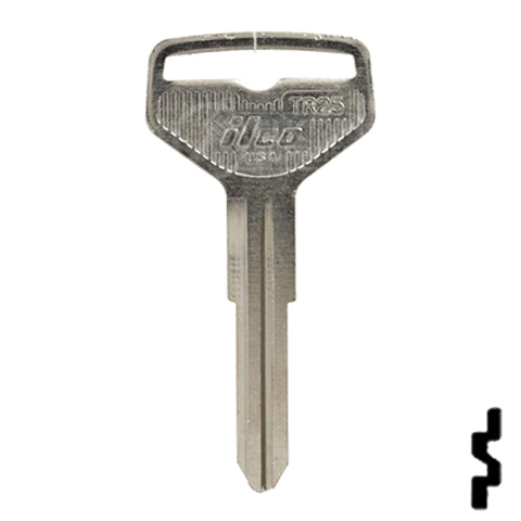 Uncut Key Blank | Toyota | TR25, T81A