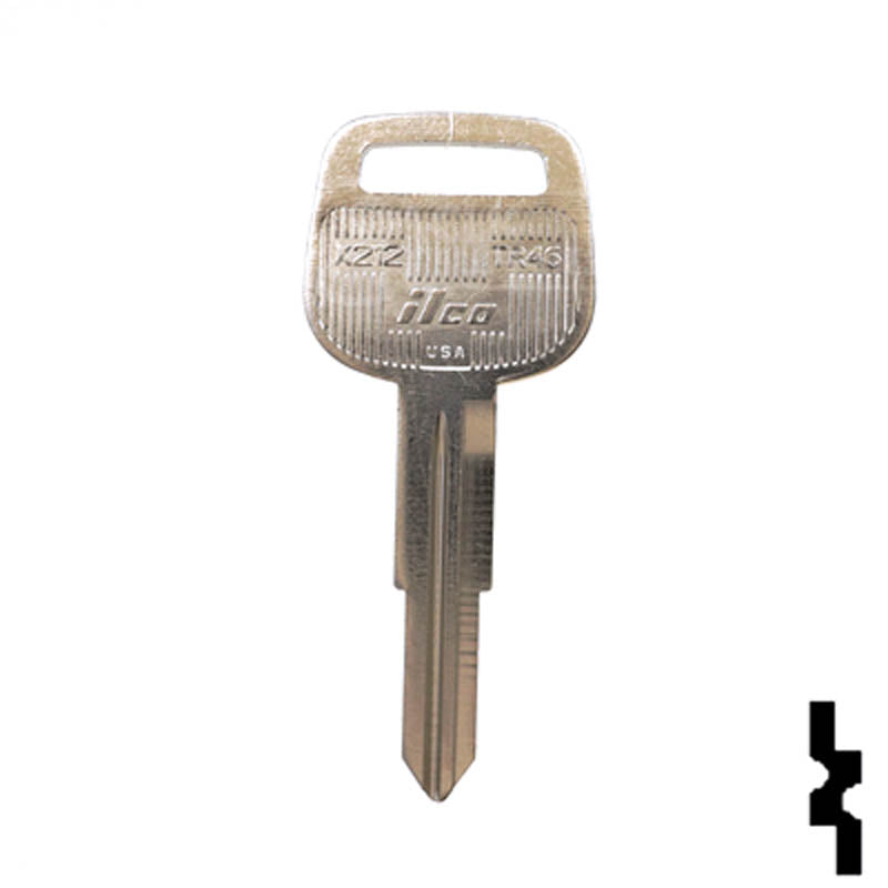 Key Blanks | X212 | TR46 | Toyota | Replacement Uncut Key Blanks