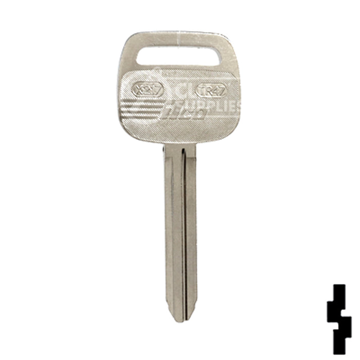 Uncut Key Blank | Toyota | X217, TR47 Automotive Key Ilco