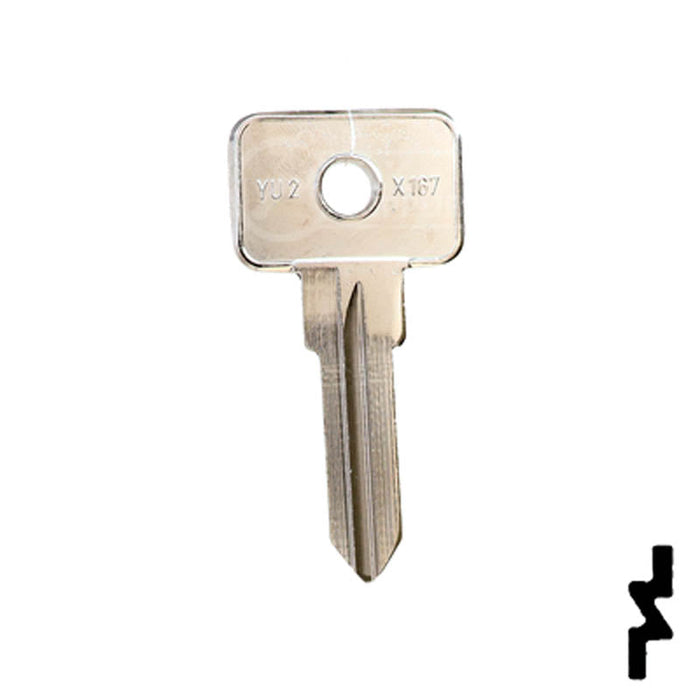 Uncut Key Blank | Vesper, Yugo | YU2, X167 Automotive Key JMA USA