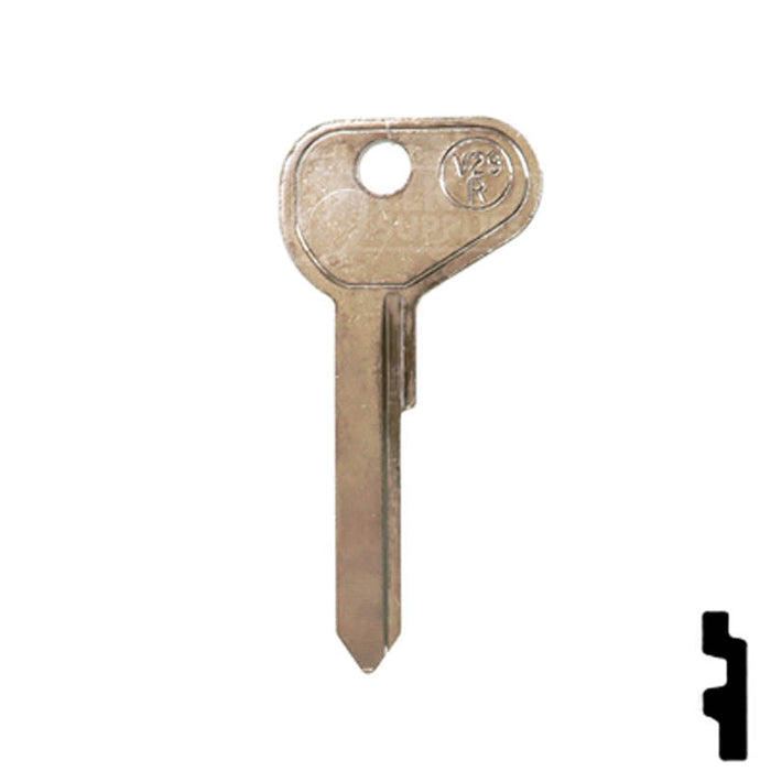 Uncut Key Blank | Volkswagen | VW71A, V29R Automotive Key Ilco