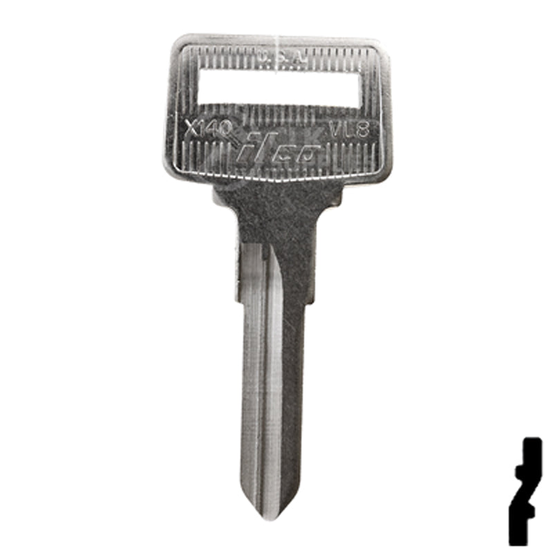 Uncut Key Blank | Volvo | X140, VL8 — CLK Supplies