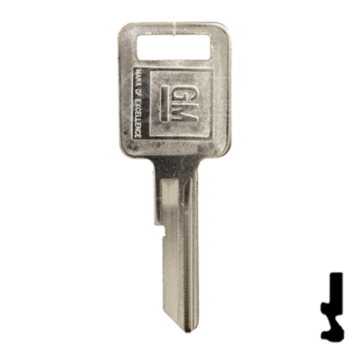 Uncut OEM Key Blank | GM | B50, P1098C Automotive Key Strattec
