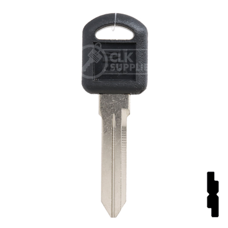 【新品未開封】Key Calendar Records 2007-2022 Uncut OEM Plastic Head Key Blank | Chevrolet | 596222 — CLK Supplies