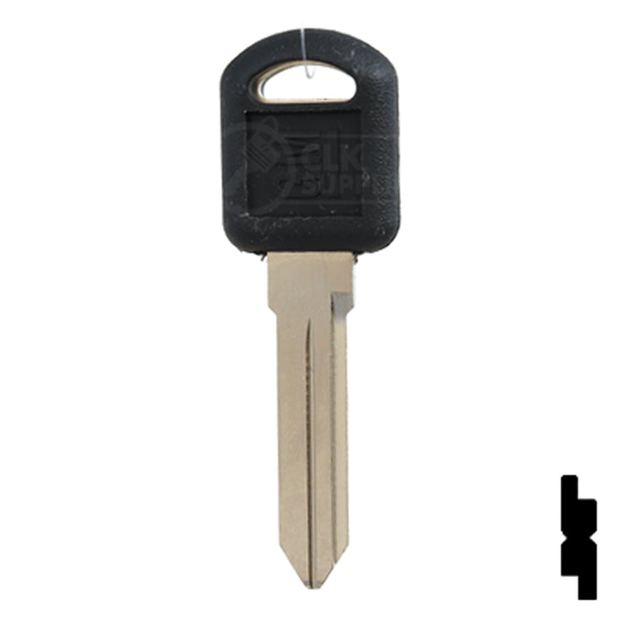 Uncut OEM Plastic Head Key Blank | GM | B92-P, P1109 Automotive Key Strattec