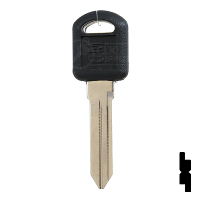 Uncut OEM Plastic Head Key Blank | GM | B92-P, P1109 Automotive Key Strattec