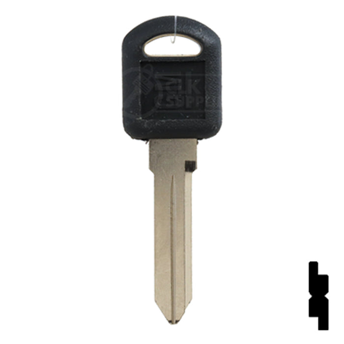 Uncut OEM Plastic Head Key Blank | GM | B92-P, P1109 Automotive Key Strattec