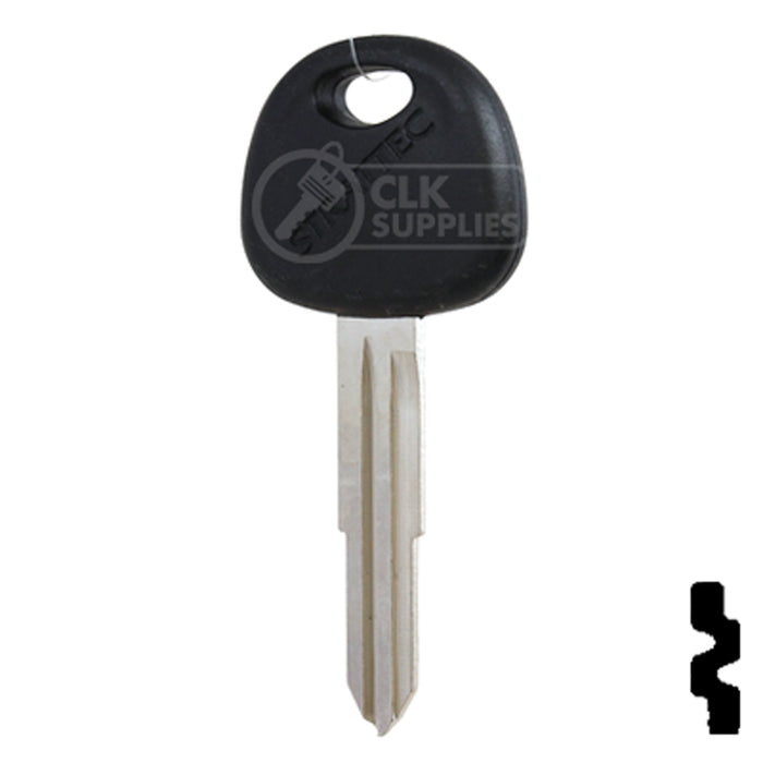 Uncut OEM Plastic Head Key Blank | Hyundai | 692068 Automotive Key Strattec