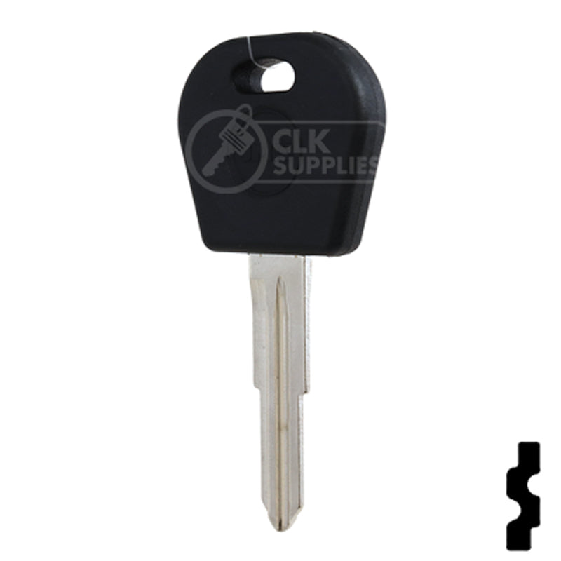 Uncut OEM Transponder Key Blank | Chevrolet Aveo, Pontiac G3 (DWO4RT6) 48 Chip Automotive Key JMA USA