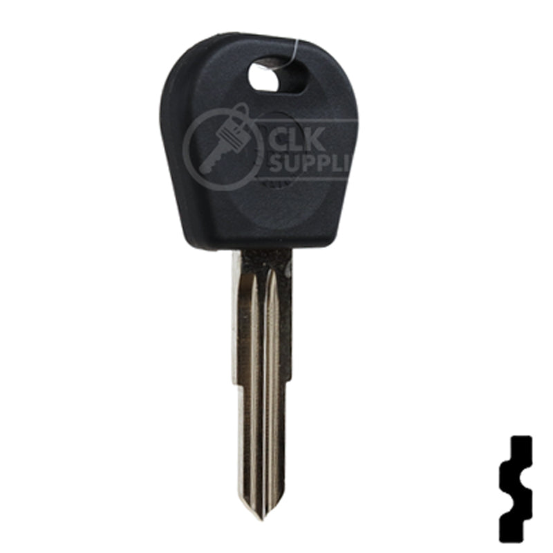 Uncut OEM Transponder Key Blank | Chevrolet Aveo, Pontiac G3 (DWO4RT6) 48 Chip Automotive Key JMA USA