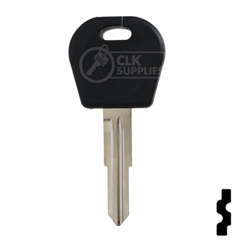 Uncut OEM Transponder Key Blank | Chevrolet Aveo, Pontiac G3 (DWO4RT6) 48 Chip Automotive Key JMA USA