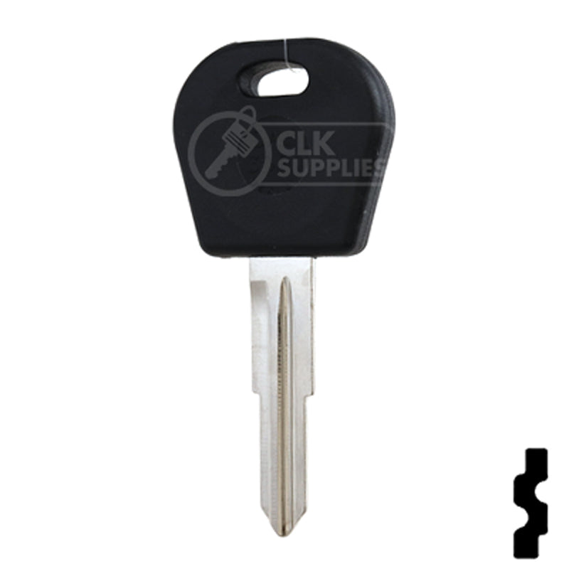 Uncut OEM Transponder Key Blank | Chevrolet Aveo, Pontiac G3 (DWO4RT6) 48 Chip Automotive Key JMA USA