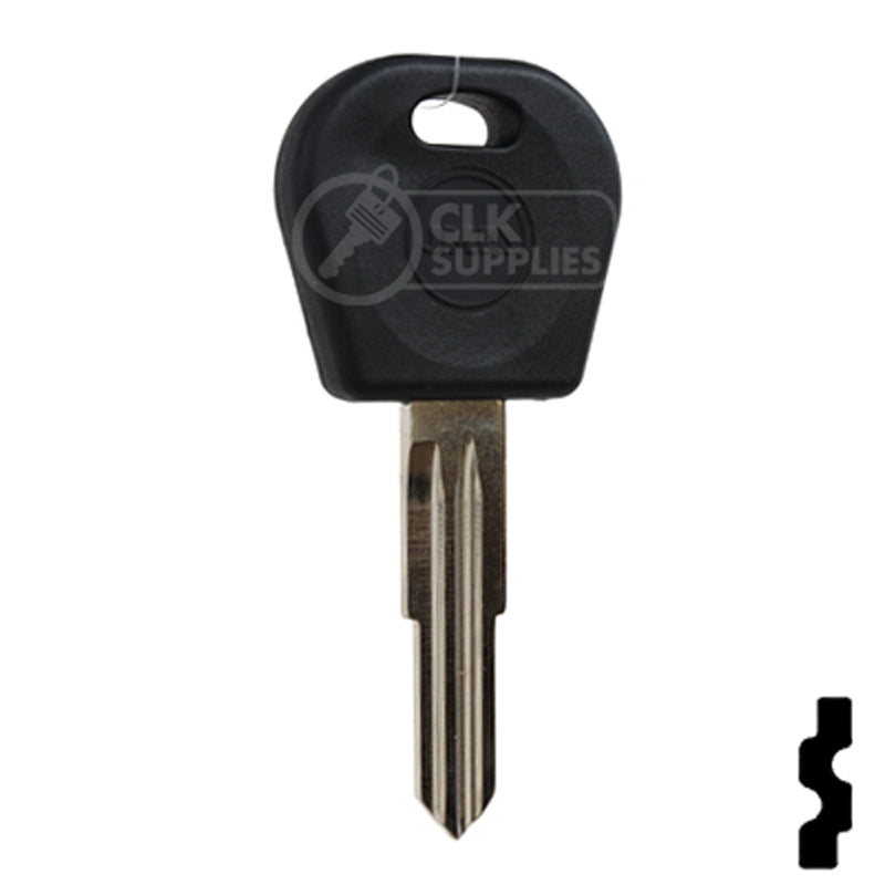 Uncut OEM Transponder Key Blank | Chevrolet Aveo, Pontiac G3 (DWO4RT6) 48 Chip Automotive Key JMA USA